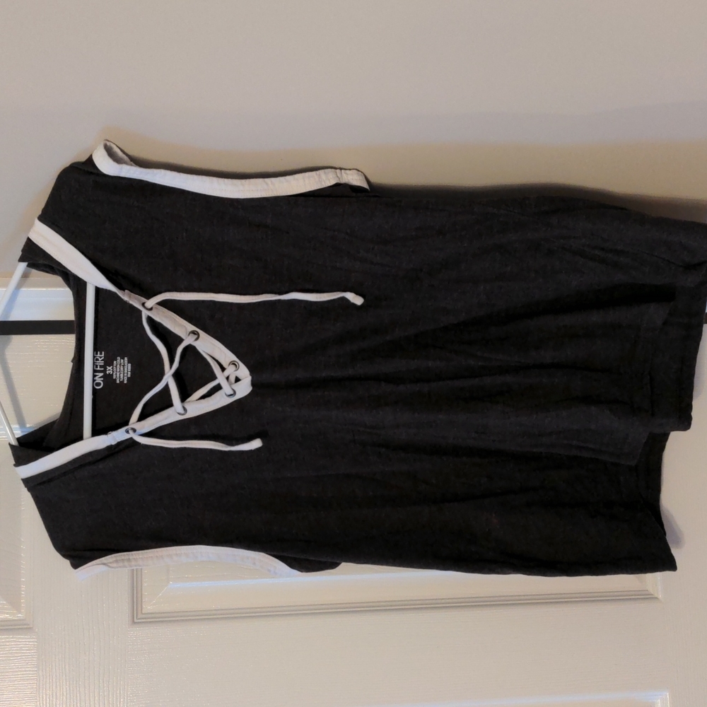 Gray Sleeveless hoodie Large